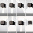 12W IP65 Set Waterproof LED Square Wall Lamp for Outdoor Garden Lighting Decorative, Wall Sconce for Living Room