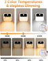 Indoor,2500mAh 3 Pack) Stair Lights Rechargeable, Wireless Motion Sensor Night Light,Adjustable