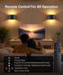 Ainostone Dimmable 2 Pack Motion Sensor Rechargeable Wall Lights Wireless Wall Sconces with Remote Control Up and Down