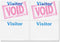 C-Line Time's Up! Self-Expiring Visitor Badges, 3 x 2 Inches, 100 per Box (97005)