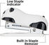 Deli Mini Cute Panda Desktop Stapler, 12 Sheet Capacity, Includes Staple Remover & 1000 No.10 Staples