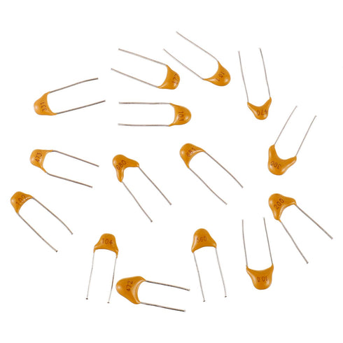 BOJACK 300 Pcs Ceramic Capacitor Assortment Kit - 15 Values Including 10 to 100 nF Multilayer Capacitors