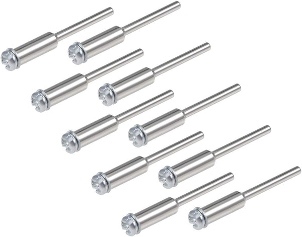 uxcell Cut-Off Wheel Screw Mandrels, 2.35mm Shank Diameter, 10 Pcs Cutting Disc Holder