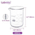 6pcs 200ml Upgraded Thick Glass Beakers, Griffin Low Form Beaker Set with Double Scale
