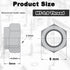 Mriuuod M5 100PCS M5x0.8mm 8mm Locknuts Metric Nylon Inserted Hex Lock Nuts Self-Lock Nylon Insert Carbon Steel Self