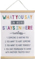 BUPOfromcn Counseling Office Confidentiality Poster - What You Say in Here, Therapist Office Decor Wall Art Prints