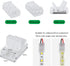 RGBZONE 10Pcs 2Pin 10mm LED Strip Connectors Unwired Gapless Solderless Strip to Wire Quick Connectors for Waterproof or Non-Waterproof Single Color SMD 5050/3528 LED Strip Lights by RGBZONE