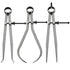 3 Piece Spring Caliper/Divider Set, 8 inches Inside Spring Outside Divider Caliper Measuring Tool