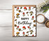 GoGiDesigns Mushroom Birthday Card - Birthday Greeting Card - Cute Mushroom Card - Anniversary Card - Gift For Friends
