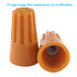HS Orange Electrical Wire End Connectors Ribbed Caps Bulk 500 Pack Small Twist-on Wire Connectors Nuts 22-14 AWG,P3 Type Screw Terminals