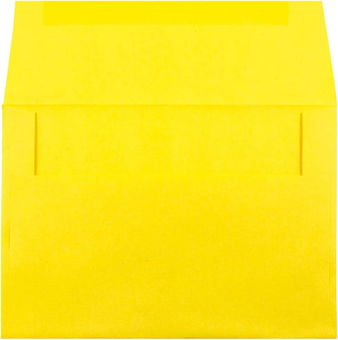 JAM PAPER A8 Colored Invitation Envelopes - 5 1/2 x 8 1/8 - Yellow Recycled - 50/Pack by JAM Paper