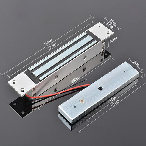 600LBs/280KG Flush Mount Electromagnetic Lock Holding Force Embedded Electric Magnetic Electromagnetic Door Lock