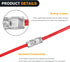 Nilight 100PCS Non Insulated Butt Connectors Kit AWG 24-8 Uninsulated Crimp Butt Connectors for Motorcycle