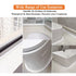 White Caulk Tape Sealant Strip for Bath & Kitchen, 1.5''x10.5FT PVC Self Adhesive Waterproof Caulking Sealing Strip