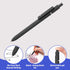 Black Gel Pens 0.5mm for Journaling, Elegant Black Ink, Birthday Gifts for Men, Him, Husband, 6PCS