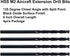 MAXTOOL 7/32"x6" 4pcs Identical Aircraft Extension Drills HSS M2 Extra Long Deep Twist Drill Bits
