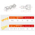 Nilight 120PCS/60 Pairs Quick Splice Disconnect Wire Terminals, T-Tap Spade Connectors for 12-10 AWG Wires