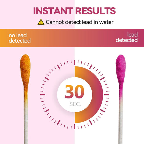 30 30 AssuTest Lead Test Kit for Dishes, Lead Test Swabs Upgraded Rapid Lead Paint Test Kit Second Results Accurate