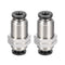 uxcell Straight Pneumatic Push to Quick Connect Fittings, Bulkhead Union 4mm Tube OD X 4mm Tube OD, 2pcs