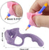 Kyuionty 8 Pcs Silicone Pencil Grips for Kids Handwriting, Multicolor Aid Pencil Holder Teaching Supplies for Toddlers