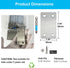 12 Pack Flat Mending Plate, Metal Bracket, Stainless Steel Brace 2.36 x 1.49'', Fixing Joining Plate for Wood with
