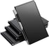 Chinco 4 Pieces Metal Pocket Notebook, Portable Aluminum Notepad, Refillable with Mini Pen and Paper for Note Jotting