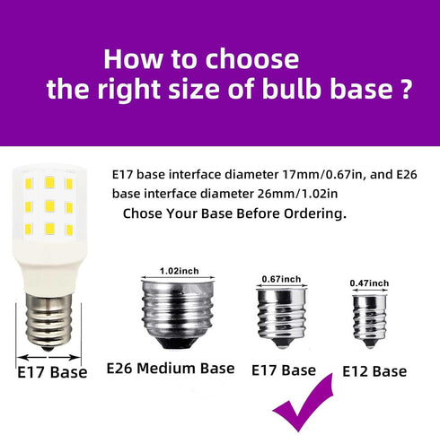 LED Bulb KEI D28X KEL 2816X Freezer Light, 100-265v E17 3.8w 40w Halogen Equivalent, Daylight White Pack of 2