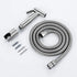 ZLOCYIVHE Set Bidet Sprayer with Single Cold Water Stainless Steel Portable Cloth Diaper Washer Shower Sprayer Wall