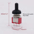 Twidec 6Pcs Mini Momentary Toggle Switch SPDT 3 Position 3 Pins, Waterproof Cap for Car Boat Switches