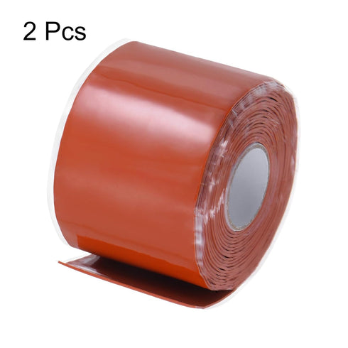 2 Rolls 2" x 10ft Self Fusing Silicone Tape, Waterproof Sealing Plumbing Rubber Tape for Water Pipe Hose Leak