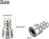 1" 4Pcs 1/4-27 PATIKIL Tall Iron Lamp Finials Cap Knob, Lamp Screw Holder Tapped for Table and Floor Lamp Shade