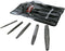 URREA 9500B Screw Extractor Set, 5-Piece (1/8"-3/4") with Spiral Flute & Roll-up Pouch