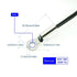 WUTIMK 1pc DC4-28V 1M LED Digital Dual Display Temperature Meter Waterproof Temperature Controller with NTC Metal Probe