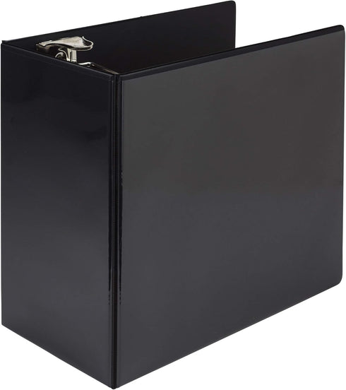 Samsill Titan Extra Large 6 Inch 3 Ring View Binder - Non-Stick Customizable Clear View Cover, Locking D-Ring, Holds