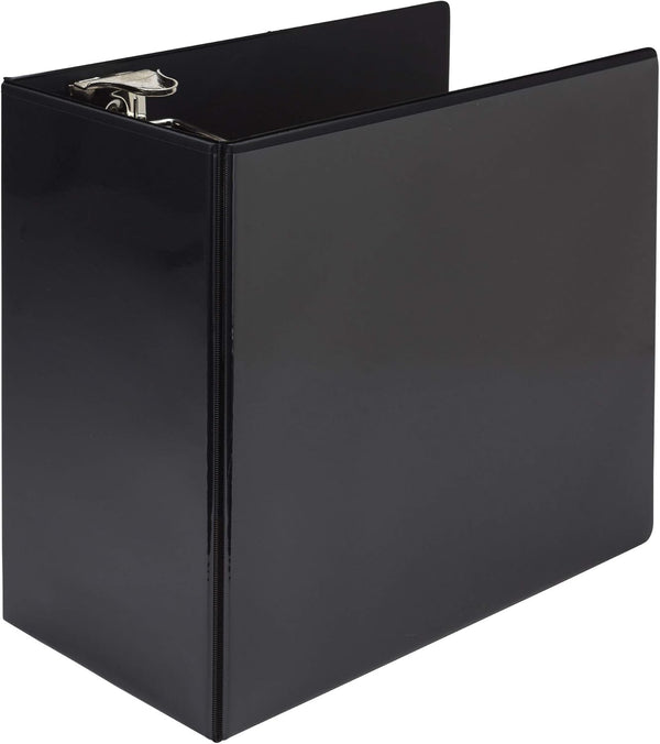 Samsill Titan Extra Large 6 Inch 3 Ring View Binder - Non-Stick Customizable Clear View Cover, Locking D-Ring, Holds