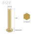 Hex Head Screw Bolt 5Pcs (5/16-18x2"), Brass Fully Threaded Solid Hex Bolts for Machinery Repair