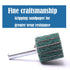 ATOPLEE 6pcs Mounted Flap Wheels - 80# for Remove Rust and Welding Burrs, 120#
