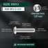 #10-24 x 1-1/2" (50 PCS) Button Head Socket Cap Bolts Screws - 304 Stainless Steel 18-8, Allen Hex Drive