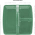 Teacher Created Resources Eucalyptus Green Portable Plastic Storage Caddy 6-Pack, 3 Compartments for Organization