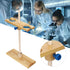 2 Holes Funnel Stand, Adjustable Height Wooden Lab Separating Funnel Rack for School Laboratory Experiment