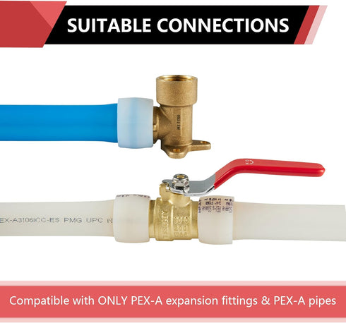 EFIELD 3/4 Inch F1960 Expansion Rings/Sleeves for Pex A Piping System (Pack of 50) (EXP-RING009)