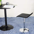 FURWOO Counter Short Square PU Leather Office Chair Height Adjustable Mini Stool for SPA Salon Stool Small Black