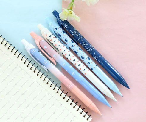 Blue Series Mechanical Pencils, 0.5mm Lead, Automatic Pencil for Drafting, Pack of 5
