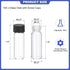PATIKIL 4ml Clear Glass Vials, 100 Pack Leak-Proof Sample Vials with Screw Cap for Lab