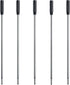 DunBong Black Ink Refill Pack of 5, Replaceable Medium Point Ballpoint Pen Refills