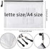 EOOUT 24pcs Mesh Zipper Pouch Bags, Plastic Zipper Bag for Organizing 13.5x9.5 Inches Letter Size, A4 Size, for Office Supplies by EOOUT