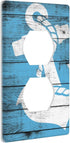Nautical Anchor Single Duplex Outlet Light Switch Plate Cover for Home Bedroom Kitchen Decor