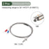 YOKIVE 2 Pcs K-Type Thermocouple Temperature Sensors, M6 Thread 0-800C Probe with Wire, Great for Factory, Industry (Silver, 1m/3.3Ft)