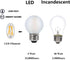 Frosted E26 LED Bulb 4W, 2700K Warm White, 40 Watt Equivalent, G16.5 Edison Globe Light Bulbs, 6-Pack for Chandelier