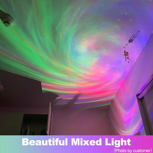 FLITI Larger Coverage Area Galaxy Projector,with Changing Galaxy Shapes Star Projector,Night Light with Bluetooth